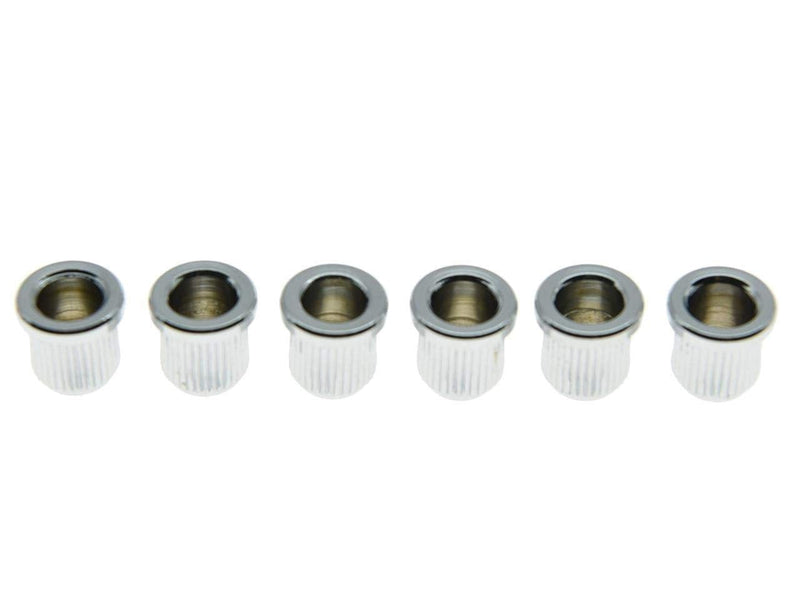 KAISH 6x Chrome Guitar String Through Body Ferrule 5/16" String Ferrules for USA Tele/Telecaster