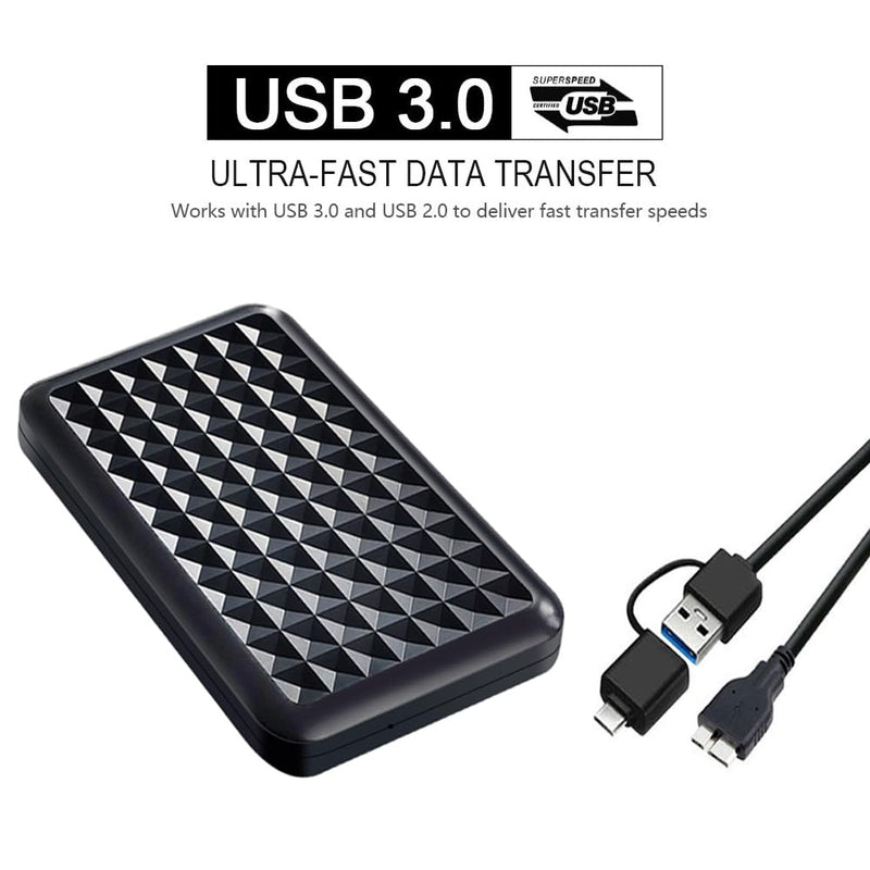 Ultra Slim Portable External Hard Drive 2.5'' USB 3.0 HDD Storage for PC, Mac, Laptop, PS4, PS5, Xbox one (250GB)