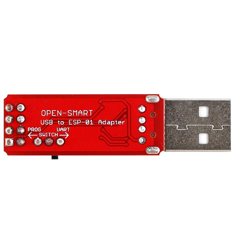 5pcs ESP8266 ESP-01S 4MB WiFi Wireless Serial Transceiver Module with 2pcs USB to ESP-01S Adapter Programmer CH340G UART PORG