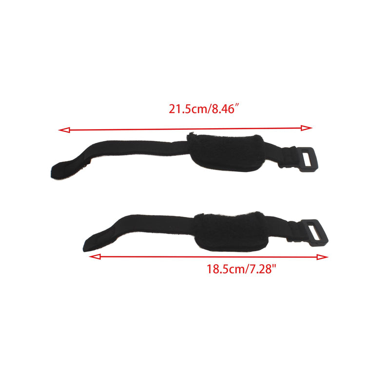2pcs Bass Guitar String Mute Damper/Dampener Guitar String Cover Tape Adjustable Guitar Mute Silencer (Black）