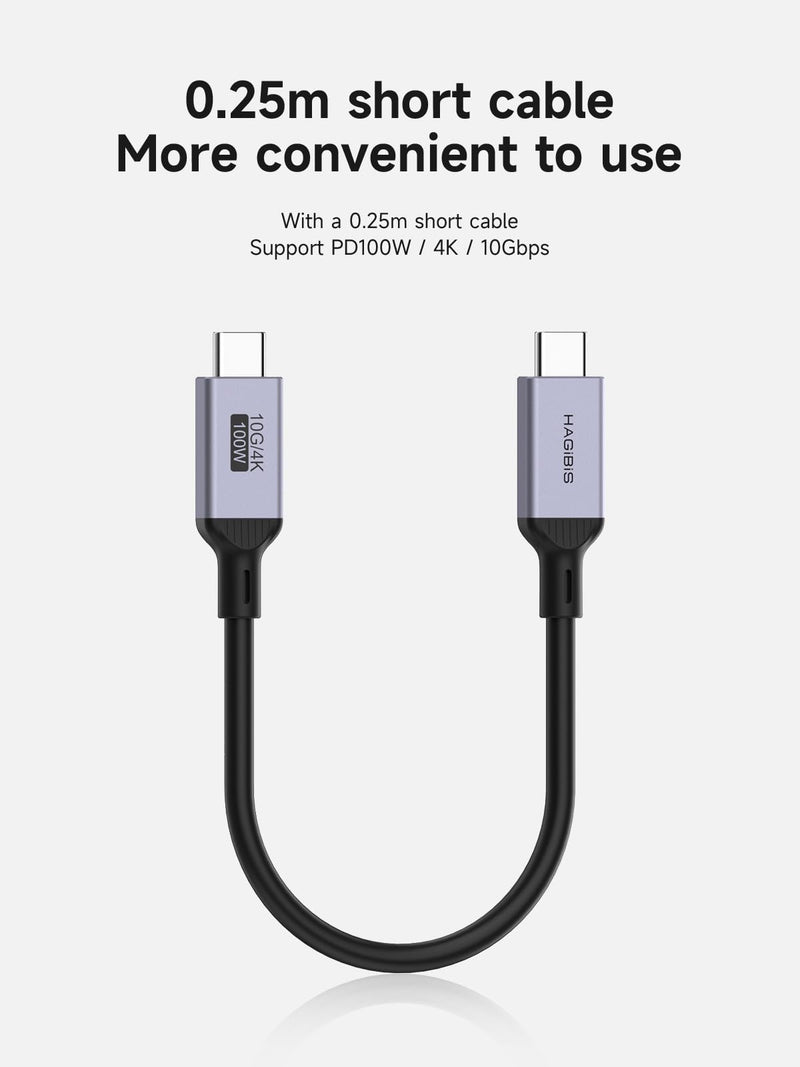 Hagibis USB C Hub with M.2 SSD Enclosure, Magnetic Cover Easy Disassemble External Hard Drive Enclosure with 10Gbps USB 3.1, USB C for MacBook Pro, iPhone15 Pro Max, Mac Mini, Laptop, PC (HB777)