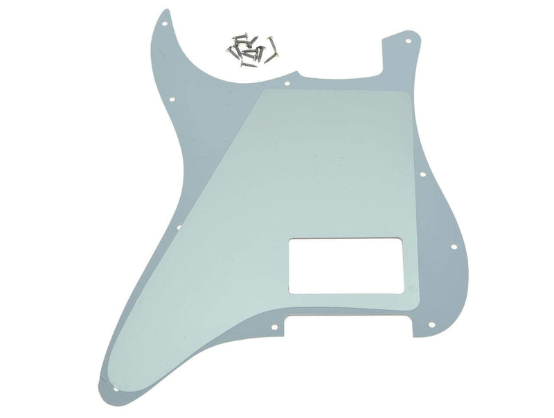 [AUSTRALIA] - Dopro 11 Hole ST Strat One Humbucker Guitar Pickguard Scratch Plate Fits FD Delonge White 3 Ply 