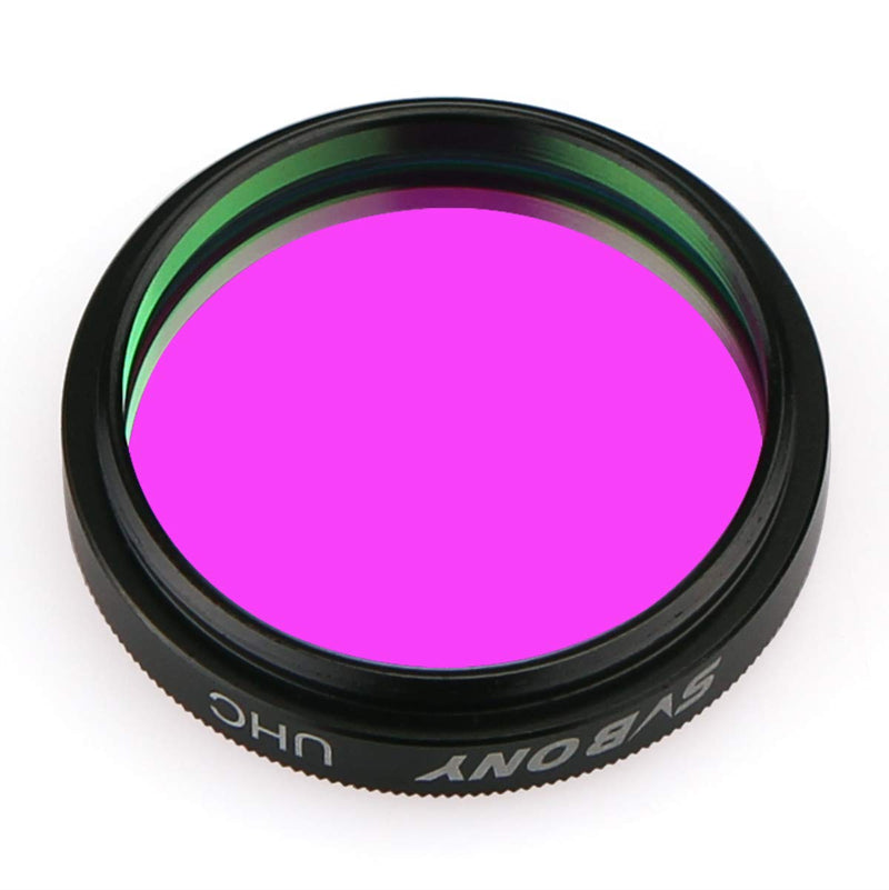 SVBONY Telescope Filter 1.25 inches UHC Filter Astrophotography to Improve The Image Contrast Reduces Light Pollution (1.25 inch) 1.25 inch
