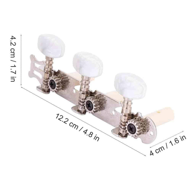 Classical Guitar Machine Heads,3+3 Acrylic Guitar String Tuning Peg Tuners Machine Heads Set Classical Guitar Replacement Accessories Wooden guitar accessories