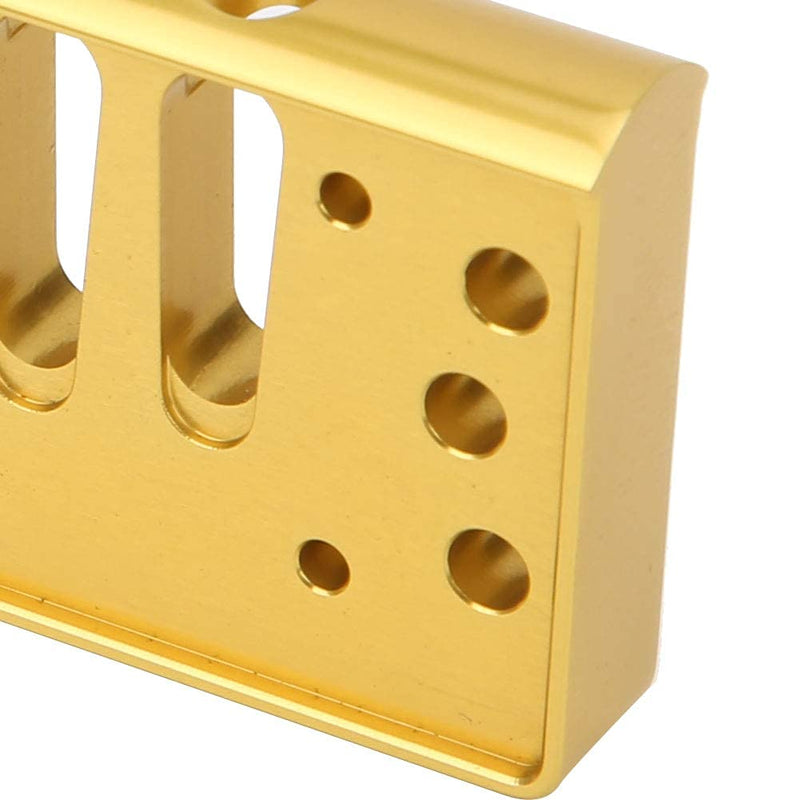 [AUSTRALIA] - Harmonica Comb, Aluminum Alloy Comb Harmonica Part for Hohne SP20 Blues HormonicaComb Accessory 10 Hole Blues Harp Comb(gold) gold 