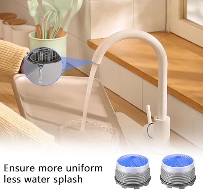 18.5 mm Pack of 10 Tap Aerator Tap Strainer Aerator Spray Attachment Kitchen Sink Aerator Aerator Aerator Insert Suitable for Most Taps Blue 18.5