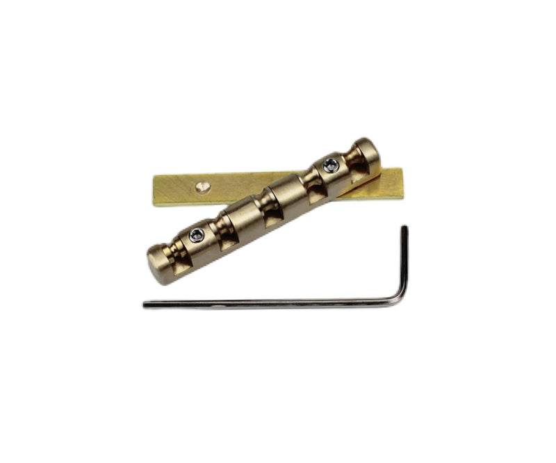 Guyker 5 String Bass Guitar Nut, Height Adjustable 45mm Brass Roller Nut Split Regulation Replacement Parts