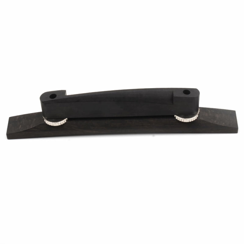 [AUSTRALIA] - Ebony Jazz Guitar Bridge, Adjustable Bridge for Archtop Guitars Parts Replacement 