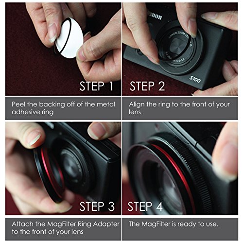 Kamerar MagFilter 52mm Threaded Magnetic Lens Filter Adapter Ring