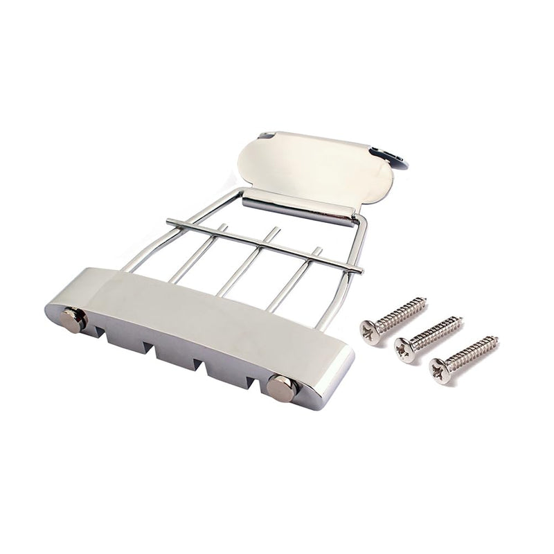 [AUSTRALIA] - Healifty Four-String Pull-up Board Sturdy Zinc Alloy Guitar Tailpiece for Jazz Archtop Bass Easy Installation Replacement Parts 4.33 X 3.22 X 0.43 Inches 