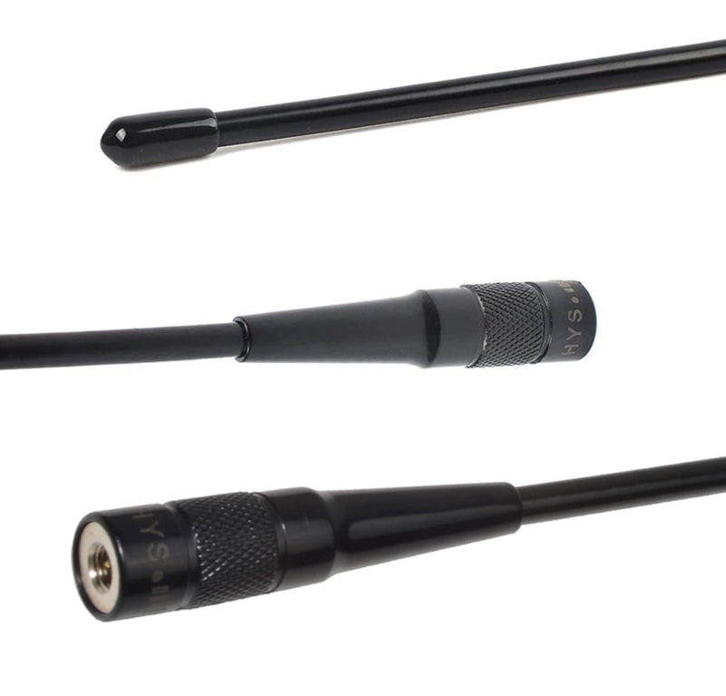 [AUSTRALIA] - HYS GMRS HT Pre Tuned SMA Male Base Antenna, UHF 462-467Mhz Walkie Talkie Antenna for 460-470Mhz Midland WOUXUN Motorola Kenwood Icom Vertex Blackbox HYT Hytera Two Way Radio Black 2PCS (462-467Mhz) 