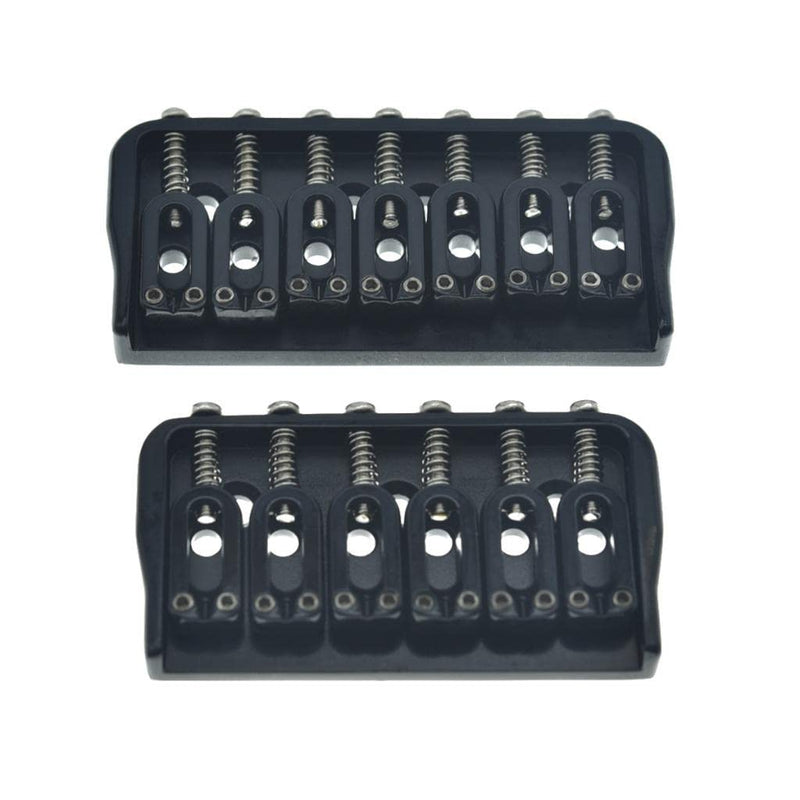 [AUSTRALIA] - KAISH Black 7 String Guitar Fixed Bridge Electric Guitar Hardtail Bridge for Strat/Tele Guitars 7 String Model 