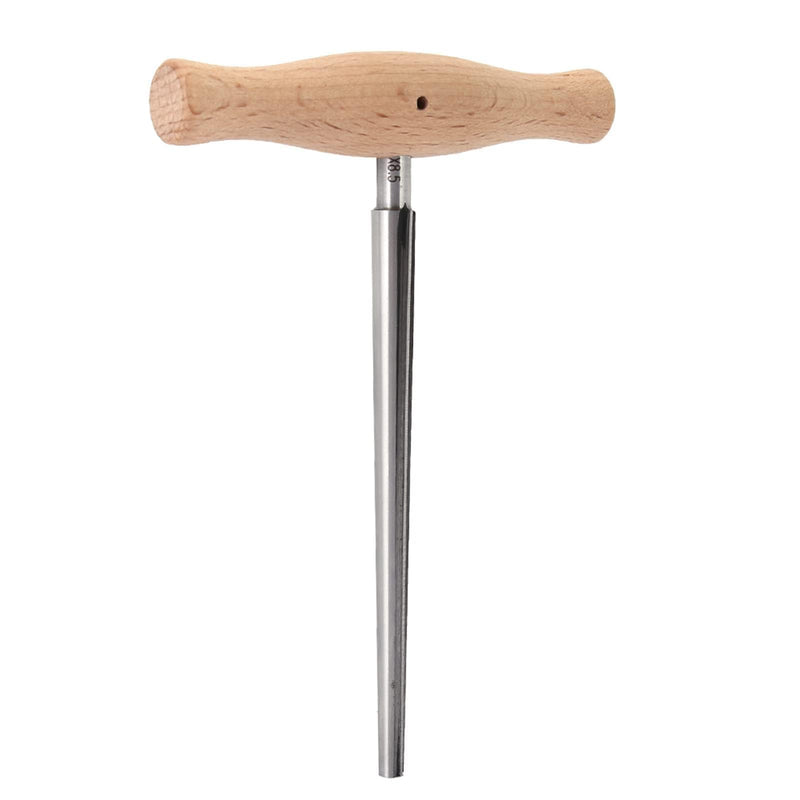 [AUSTRALIA] - Violin Peg Hole Reamer 1:30 Taper with Wood Handle Violin Luthier Tool for 3/4 4/4 Violins Reamer T Handle Bridge Pin Reamer for Wood Latches, Woodworker, Repairman Maintenance Cutting Tool 