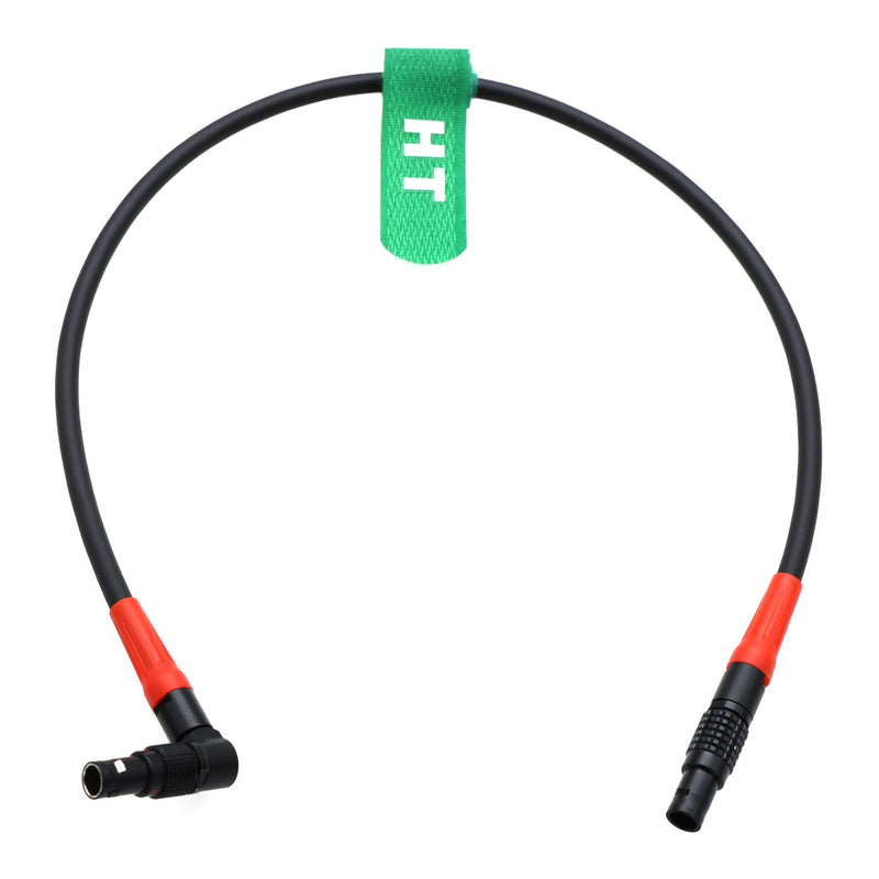 Light Ranger to MDR4 MDR3 Serial Data Power Cable for Preston, 4 Pin Right Angle Rotate to Straight, Black Connector, 60cm Light Ranger Cable