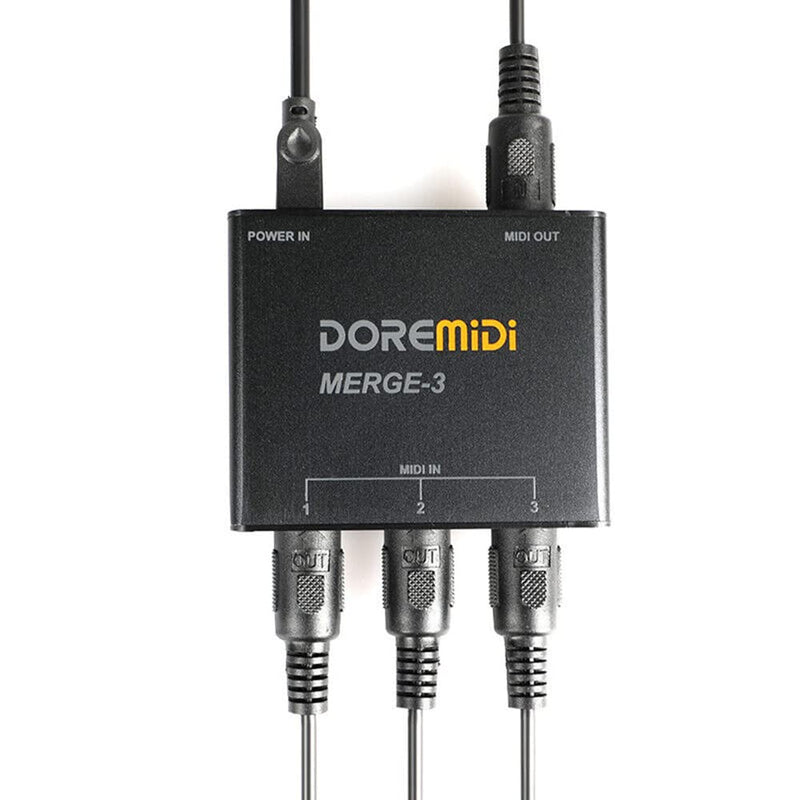MIDI Merge-3 MIDI Input 2 MIDI Output Support USB Power MERGE-3