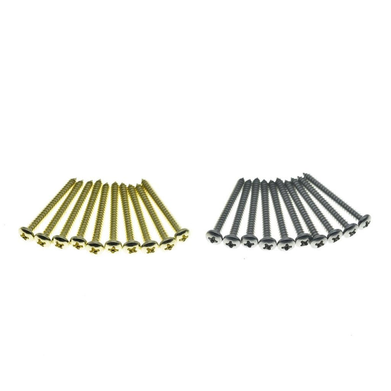 KAISH 10-Pack Phillips Round Head Stainless Steel Tremolo Claw Mounting Screws Trem Bridge Claw Screws for Floyd Rose Original Color