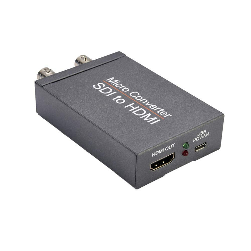 SDI to HDMI Converter, SDI to HDMI Audio De-embedder Support 3G-SDI, HD-SDI, SD-SDI Auto Format Detection and Stereo Audio De-embedder
