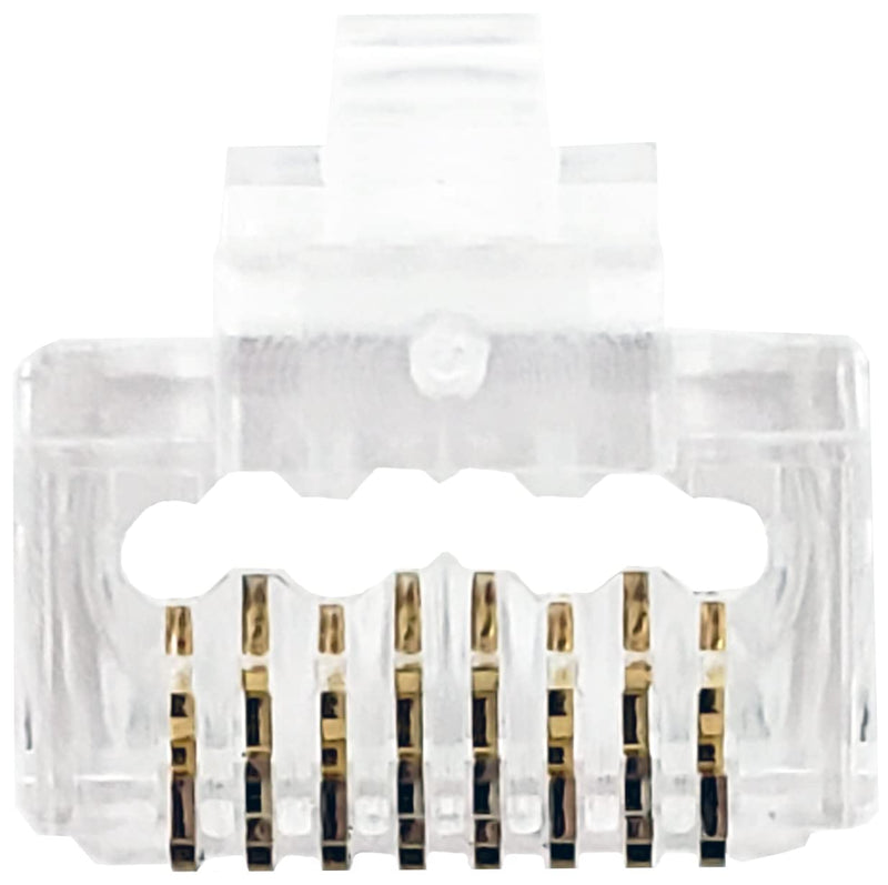 Ideal Electrical 85-385 Unshielded Feed-Thru Modular Plug, Cable Connector for CAT6A/6 Unshielded Cables, 50 Connectors 50 Pack