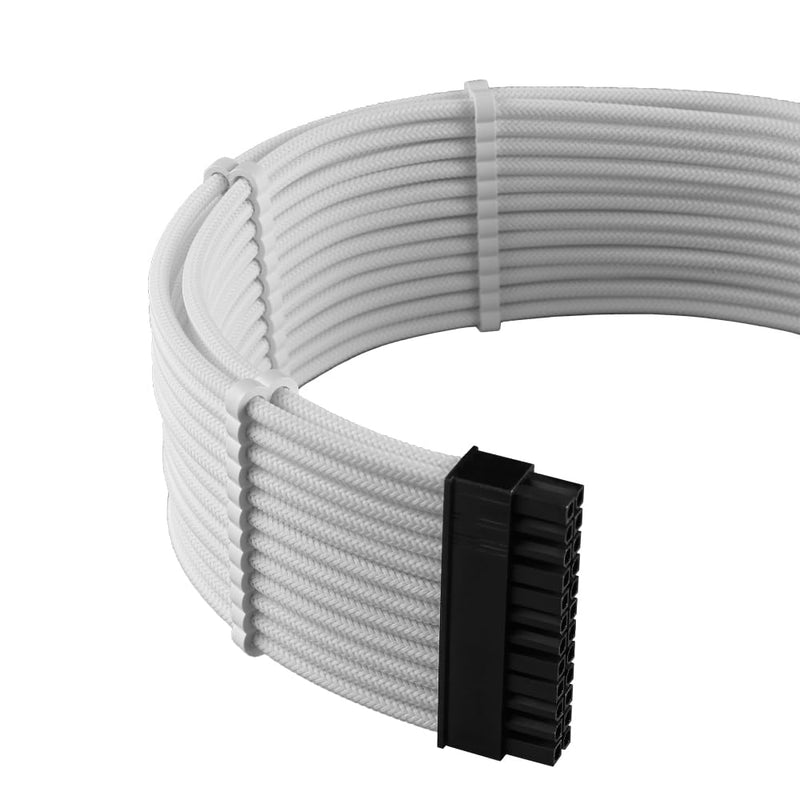 CableMod Pro ModFlex Sleeved 12V-2x6 12VHPWR StealthSense Cable Extension Kit (White, 16-pin to Triple 8-pin) White