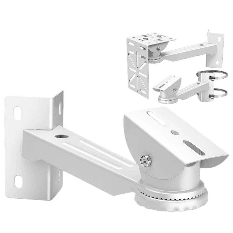 [AUSTRALIA] - 11.8" Heavy Duty Pole Mount Camera Bracket - 2 Stainless Steel Hose Clamps & L - Adapter, Indoor Outdoor for Small Business & Home CAM-MNT-11.8IN-PM-STD 