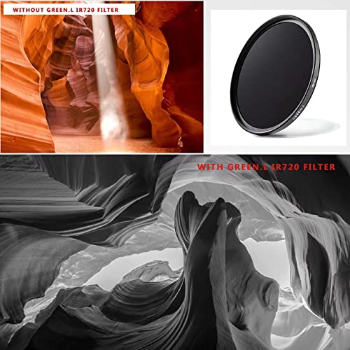 GREEN.L 49mm Infrared Filter, 49mm IR 950nm (R95) Filter for Camera Lens