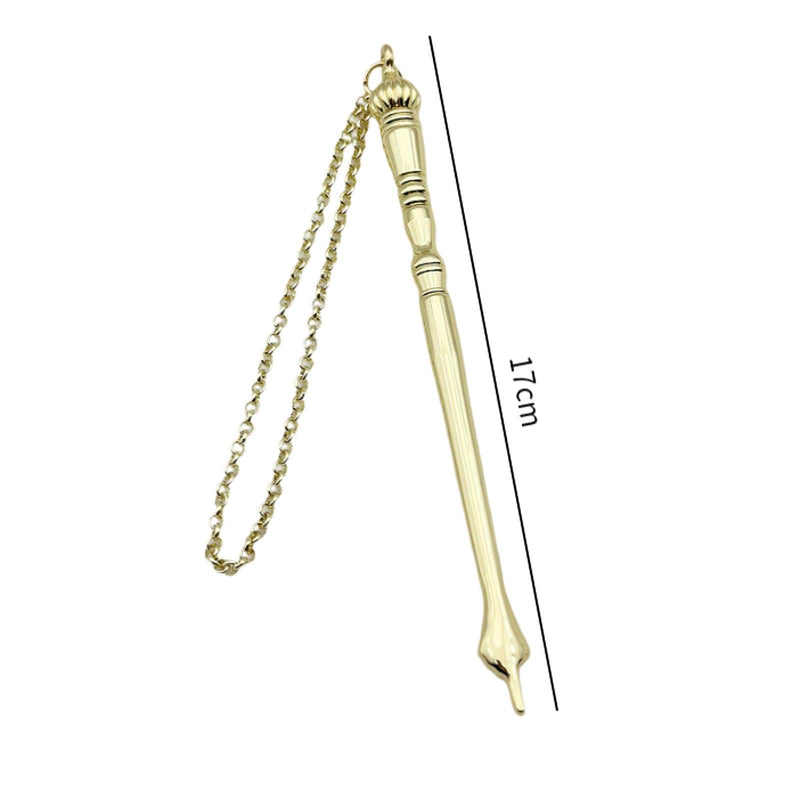 Yad Torah Pointer Bible Pointer Home Decor Zinc Alloy Bible Reading Tool Hand Pointer for Adults Jewish Bar Mitzvah Fireplace, Golden Onion Top