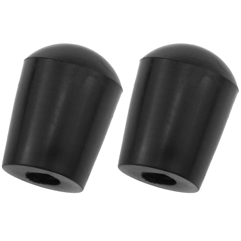 2PCS Double Bass Endpin Rubber Tip Stopper Bass Endpin Protector for Double Bass End Pin Protector (Black, ID: Approx. 10mm)