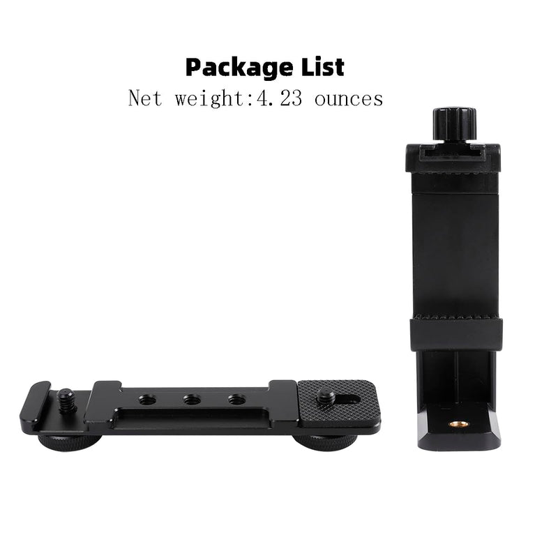Phone Holder for DJI Osmo Pocket 3, Cell Phone Mount Expansion Accessories with 1/4" Thread Hole Used with Tripod and Extension Rod