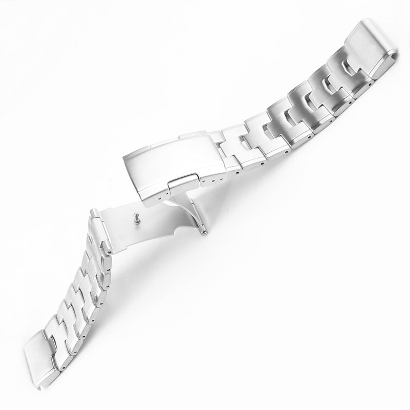 XIW Compatible for 22mm Garmin Fenix 8 47mm/E 47mm/Fenix 6 Pro/7/5 Plus/EPIX 2/Forerunner 965 Titanium Metal Quick Release Watch Band Replacement for men Wirstband Strap women Bracelet Silver