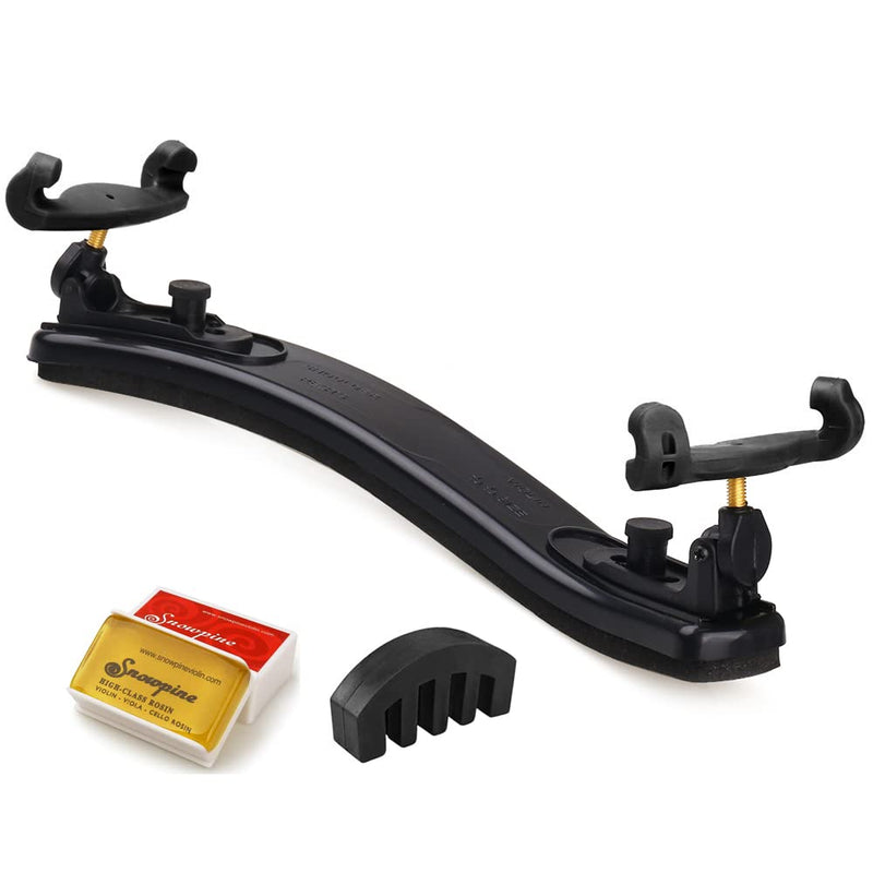 [AUSTRALIA] - NANYI 4/4 Violin Shoulder Rest Collapsible Adjustable 3/4 Size Violin niversal Type Violin Parts soft Safety Easy to use, High strength sponge (Black) mute and rosin. 