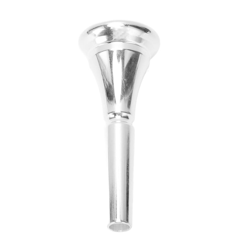 Silver Horn French Horn Mouthpiece Brass Standard Replacement for Novice and Professional Players Silver