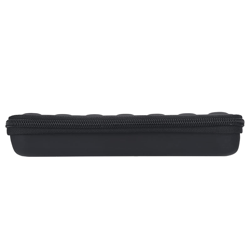 [AUSTRALIA] - eboxer-1 Harmonica Carry Case, PU Leather Zippered Pouch for Harmonica, Harmonicas Storage Case Can Hold 7 Harmonicas, Black 