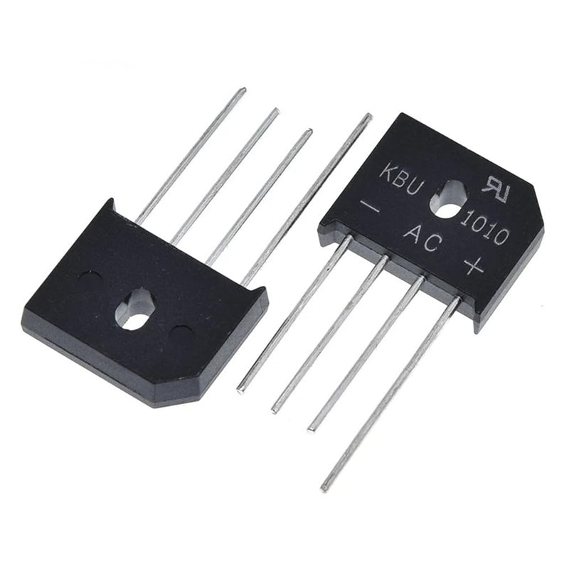 [AUSTRALIA] - PENGLIN KBU1010 1010 Bridge Rectifier Diode 10 A 1000 V Silicon Bridge Rectifier 4 Pins Pack of 10 