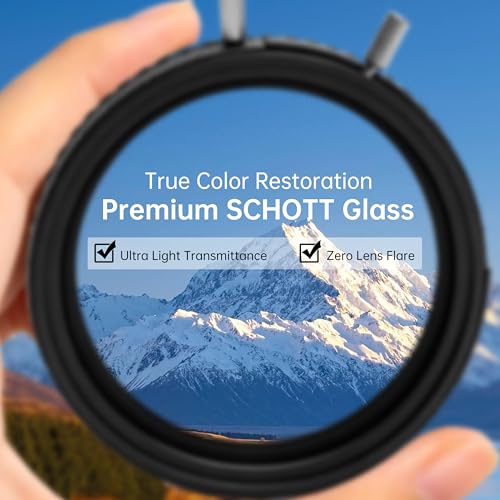 2-in-1 77mm ND2-ND32 Variable ND &CPL Filter for Camera 77 VND-CPL