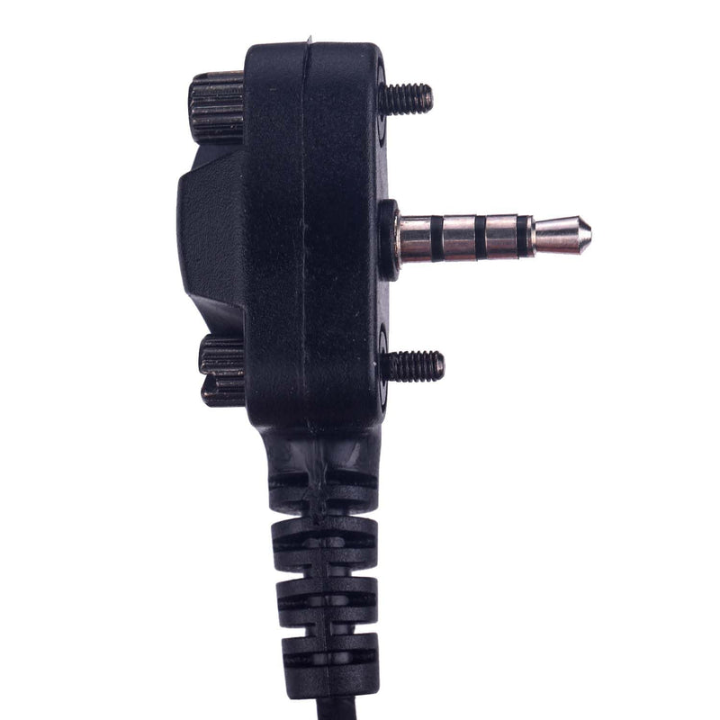 VX-261 Earpiece with Mic for Motorola Vertex Standard Radio EVX-261 VX-231 EVX-531 EVX-534 VX-180 VX-298 VX-350 VX-351 Covert Acoustic Tube Headset with One Pair Medium Earmolds,2 Pack
