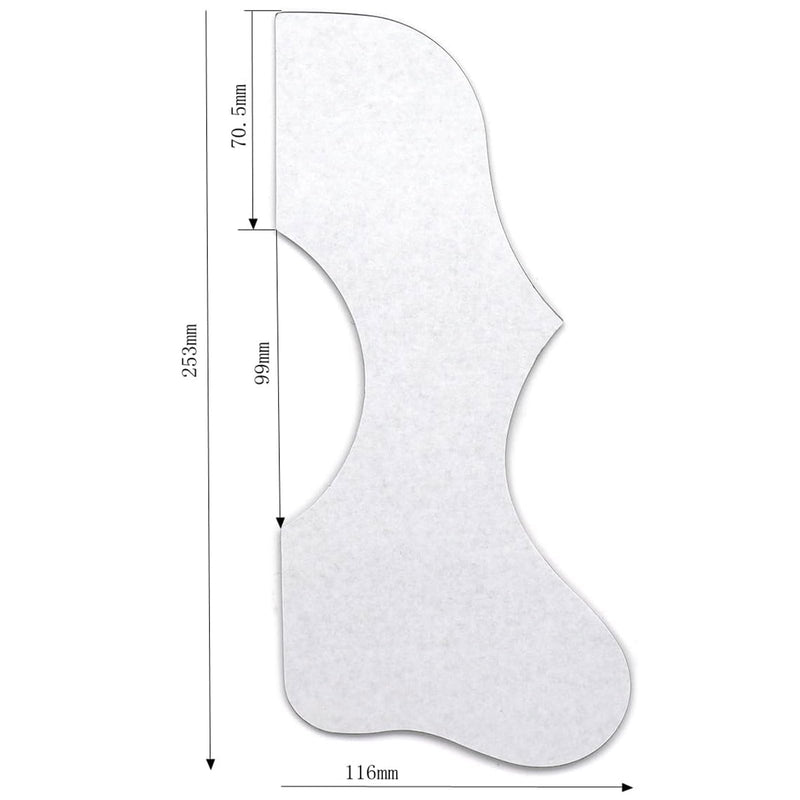[AUSTRALIA] - Acoustic Guitar Pickguard 2.4mm Super Scratch-Resistant Tortoise Red |3M Adhesive No Drill Required Brown Red 