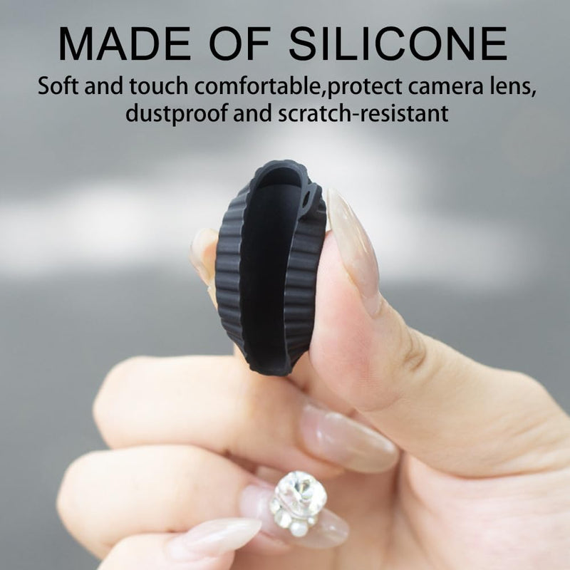 [AUSTRALIA] - Camera Protection Kit for DJI OSMO NANO-2 Packs Screen Tempered Glass + 2 Packs PC Lens Protector + Silicone Lens Cap - Anti-Scratch High Transparency Camera Accessories for OSMO NANO 