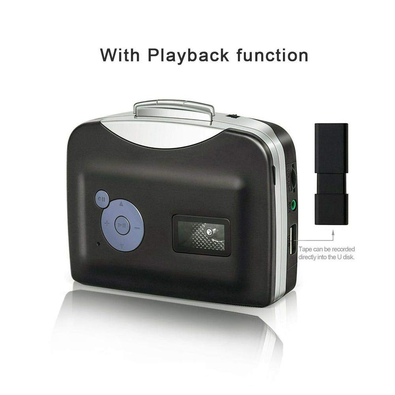[AUSTRALIA] - Cassette to MP3 Converter Stereo USB Cassette Digital Tape MP3 with Headphones for Computer, Speaker, Transfer to Mobile Phone, for iPod, etc. 