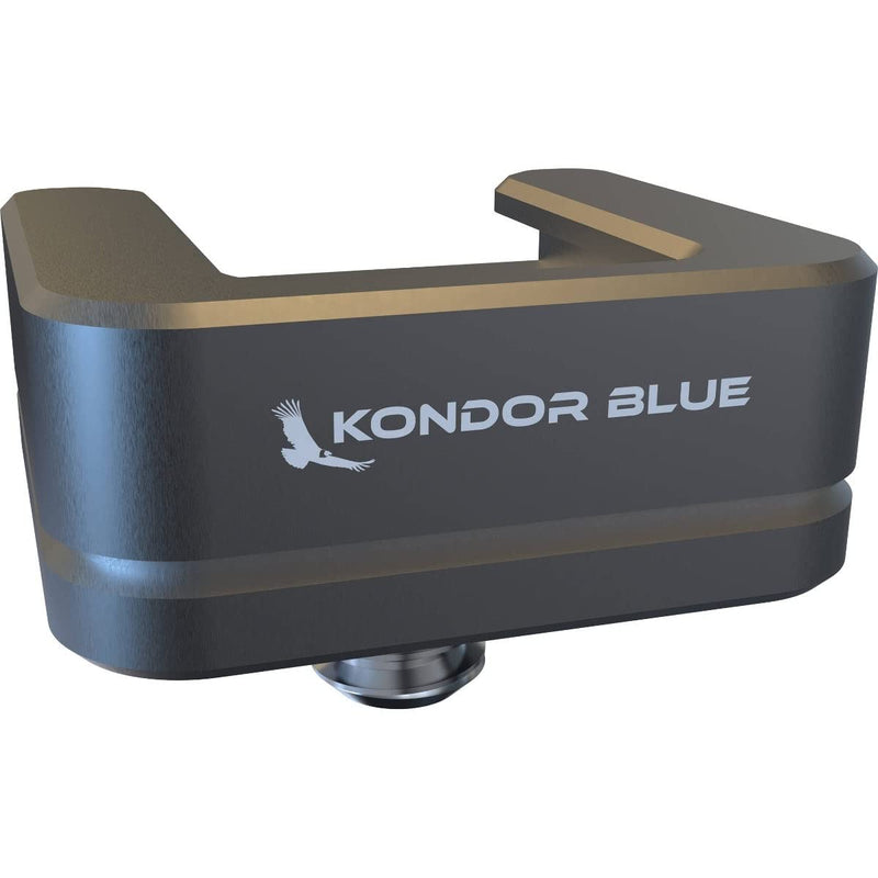 KONDOR BLUE | Cold Shoe Receiver | Rubber O-Ring to Protect The mounting Surface, & Anti-Slip | Space Gray