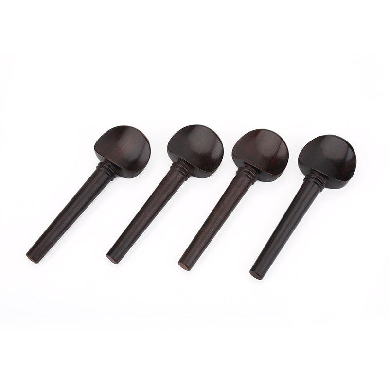 [AUSTRALIA] - 4 Pcs Cello Tuning Pegs, Ebony Wood No Hole Cello Peg for 4/4 Cello 