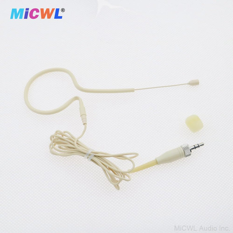 [AUSTRALIA] - Professional Single Earset Headset HeadMic Microphone for Sennheiser EW G2 G3 G4 Wireless BeltPack Transmitter B20-Beige 