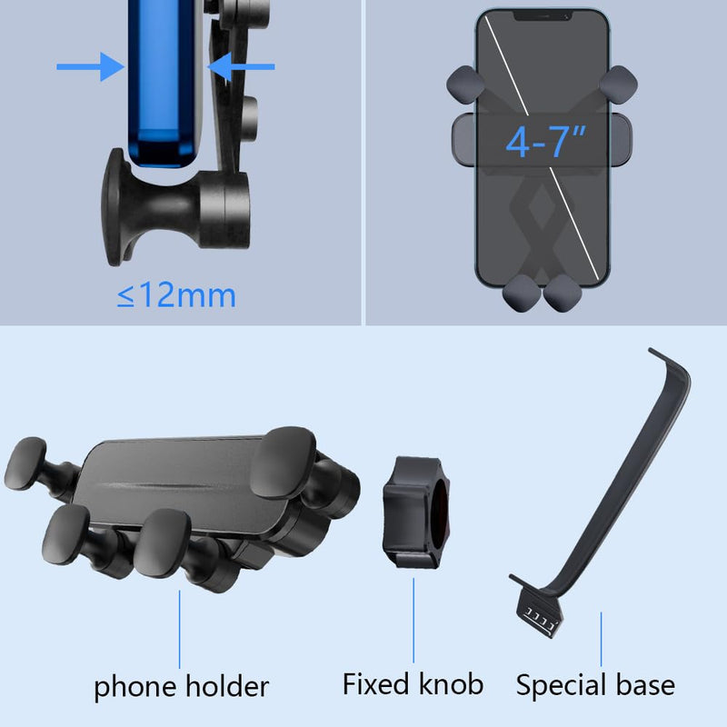 Car Phone Holder Mount for 2024 2025 Mercedes-Benz E Class E350 E450 Sedan Wagon Auto Accessories Navigation Screen Bracket Interior Decoration Mobile Cell Phone Mount