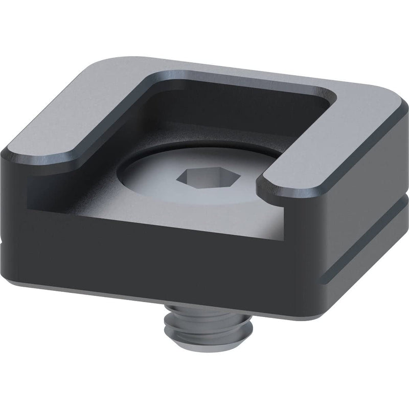 KONDOR BLUE | Cold Shoe Receiver | Rubber O-Ring to Protect The mounting Surface, & Anti-Slip | Space Gray