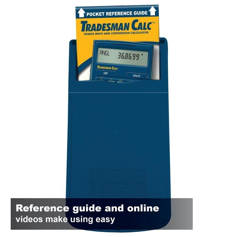 Calculated Industries 4400 TradesmanCalc Technical Trades Dimensional Trigonometry and Geometry Math and Conversion Calculator Tool for Tech Students, Welders, Metal Fabricators, Engineers, Draftsmen Small | Technical Trades, Dimensional Trigonometry a...