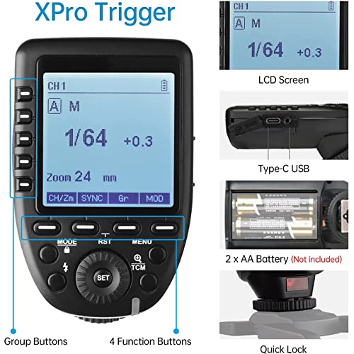Godox Xpro-N TTL Wireless Flash Trigger Transmitter for Nikon Xpro-N(Nikon)