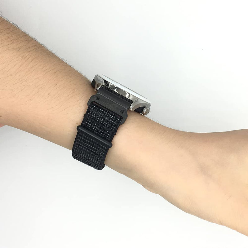 2 Pack 20mm Watch Band for Garmin (Black and Black, 20mm, 2 Pack)
