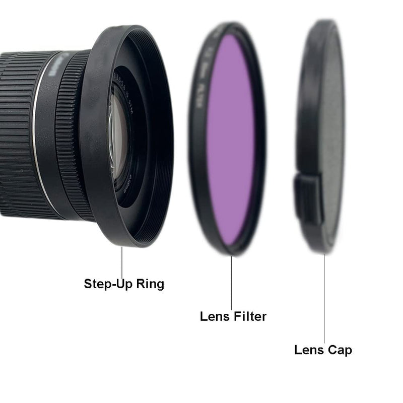 [AUSTRALIA] - Front Step Up Ring 67mm to 80mm Lens Matte Box Adapter O.D,67mm Lens Adapter Ring to 77mm Lens Filters/Lens Cap LingoFoto 67-77mm 