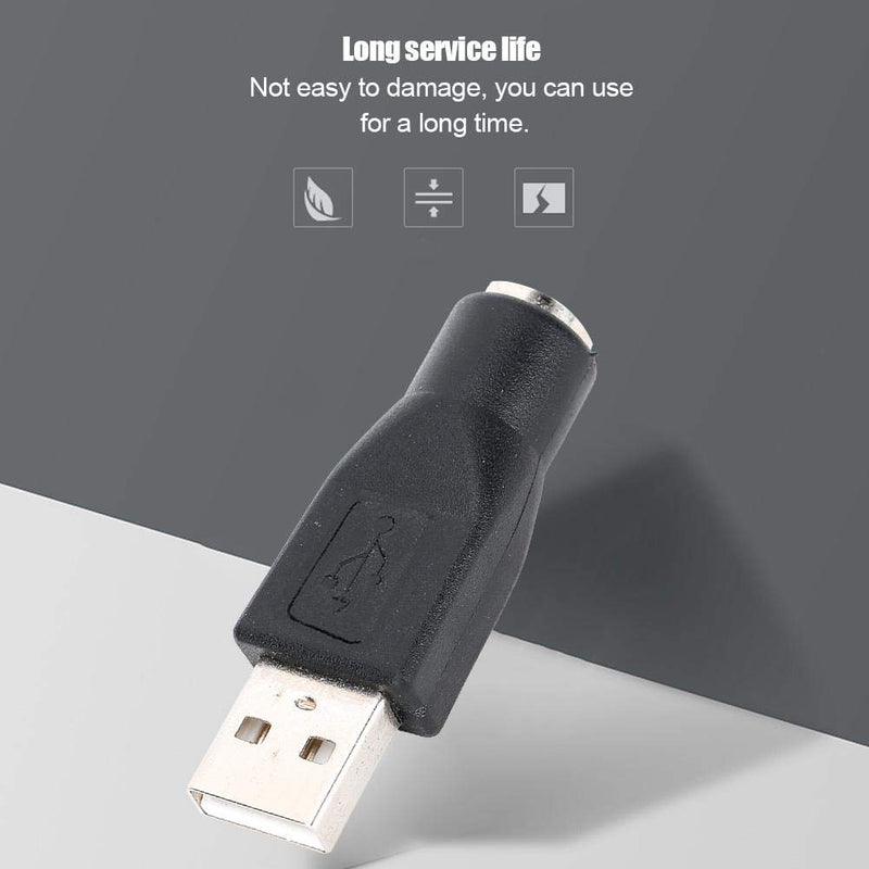5pcs PS/2 Keyboard/Mouse to USB Converter Adapters USB Male to for PS/2 Female Adapter Converter No Driver for Keyboard Mouse with PS/2 Interface