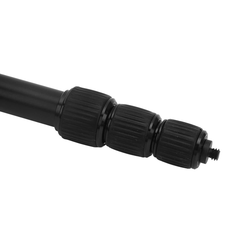 Mic Boom Arm, Mic Boom Pole High Hardness CNC Technology Aluminium Alloy Locking System Soft Handle for Video Production for TV Applications for Interview(4 knots)