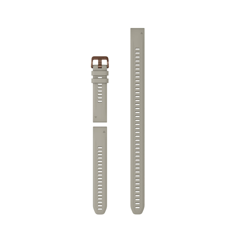 Garmin QuickFit® 20 Watch Band, French Gray Silicone (3-Piece Dive Set)